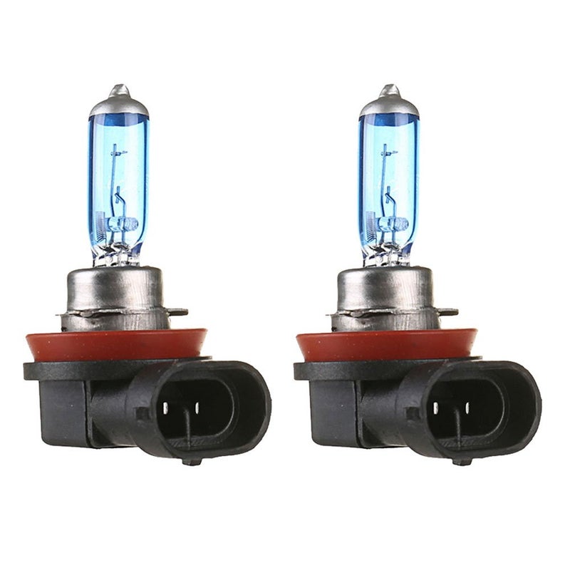 ESUPPORT H11 55W 6000K Xenon Gas Halogen Headlight White Light Lamp Bulbs Pack of 2 - Image 1